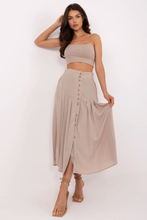 Spódnica Model D73761M50187B Dark Beige - Sublevel Spódnica Model D73761M50187B Dark Beige - Sublevel