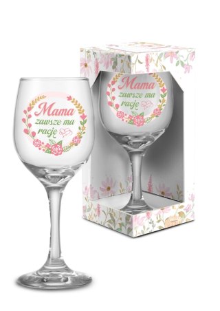 Kieliszek do wina 220ml Mama ma zawsze rację