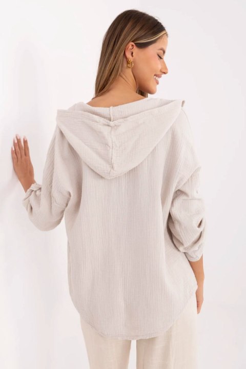 Koszula Damska Model DHJ-KS-25157.87 Beige - Italy Moda Koszula Damska Model DHJ-KS-25157.87 Beige - Italy Moda