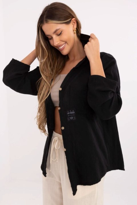 Koszula Damska Model DHJ-KS-25157.87 Black - Italy Moda Koszula Damska Model DHJ-KS-25157.87 Black - Italy Moda