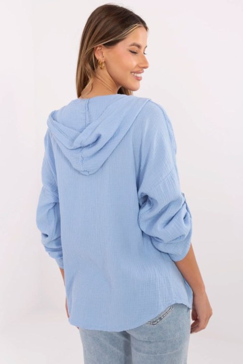 Koszula Damska Model DHJ-KS-25157.87 Blue - Italy Moda Koszula Damska Model DHJ-KS-25157.87 Blue - Italy Moda