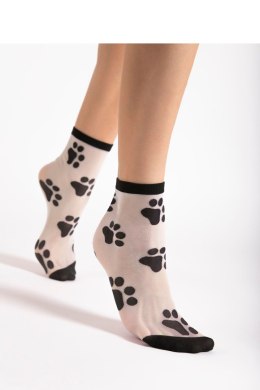 Skarpetki Model PawPaw 20 Den Black/White - Fiore