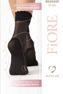 Skarpetki Model Pico Massage 20 Den Black - Fiore
