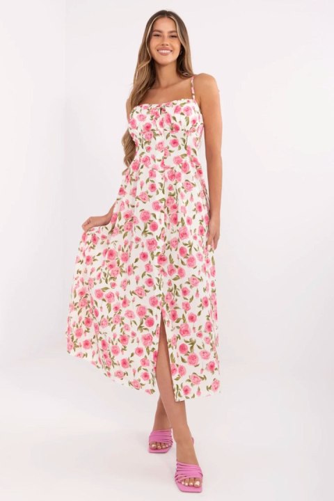 Sukienka Model MI-SK-23817-3.96 Ecru - Italy Moda Sukienka Model MI-SK-23817-3.96 Ecru - Italy Moda