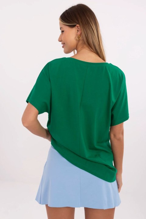 T-shirt Damski Model CLM-TS-0023.94 Green - Factory Price T-shirt Damski Model CLM-TS-0023.94 Green - Factory Price