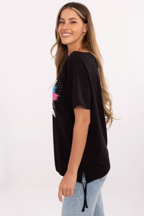 T-shirt Damski Model CLM-TS-1019.79 Black - Factory Price T-shirt Damski Model CLM-TS-1019.79 Black - Factory Price