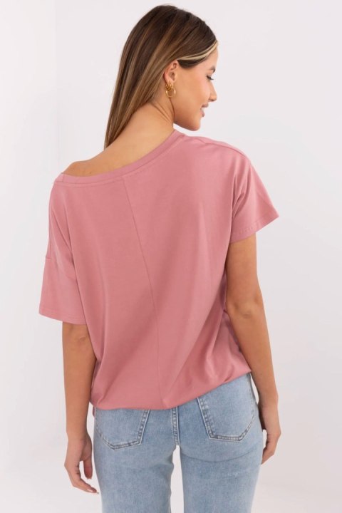 Tshirt Damski Model CLM-TS-1017.03 Dark Pink - Factory Price Tshirt Damski Model CLM-TS-1017.03 Dark Pink - Factory Price