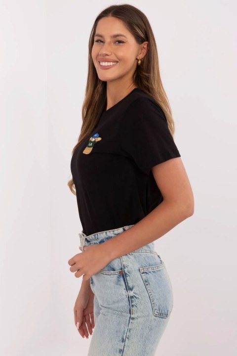 Tshirt Damski Model CLM-TS-1663.96 Black - Factory Price Tshirt Damski Model CLM-TS-1663.96 Black - Factory Price