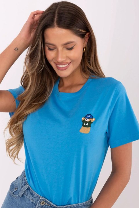 Tshirt Damski Model CLM-TS-1663.96 Blue - Factory Price Tshirt Damski Model CLM-TS-1663.96 Blue - Factory Price