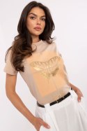 Tshirt Damski Model CLM-TS-1704.85 Camel - Factory Price