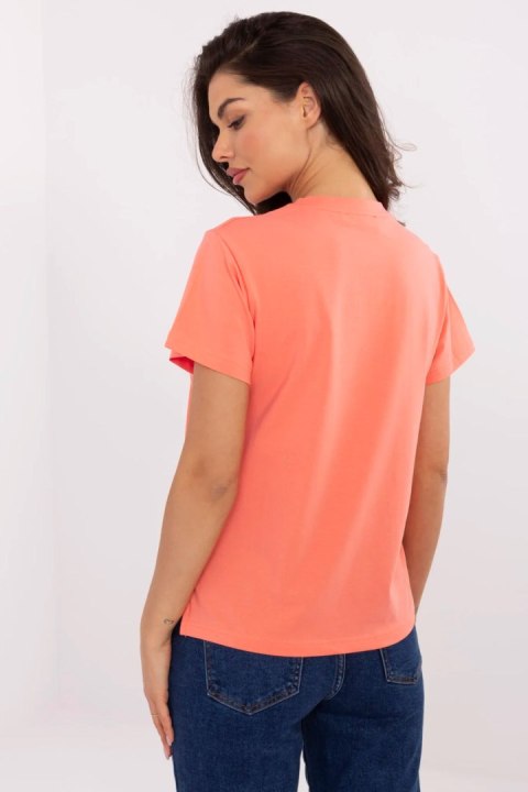 Tshirt Damski Model CLM-TS-1704.85 Orange - Factory Price Tshirt Damski Model CLM-TS-1704.85 Orange - Factory Price
