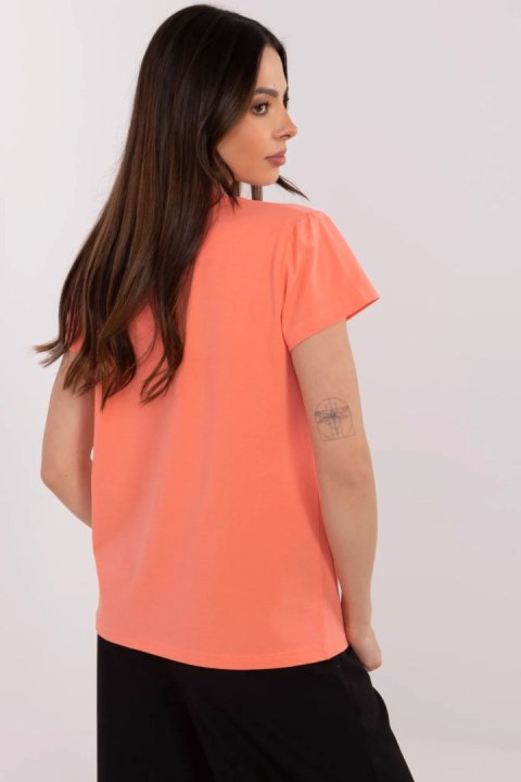 Tshirt Damski Model CLM-TS-1726.87 Coral - Factory Price Tshirt Damski Model CLM-TS-1726.87 Coral - Factory Price