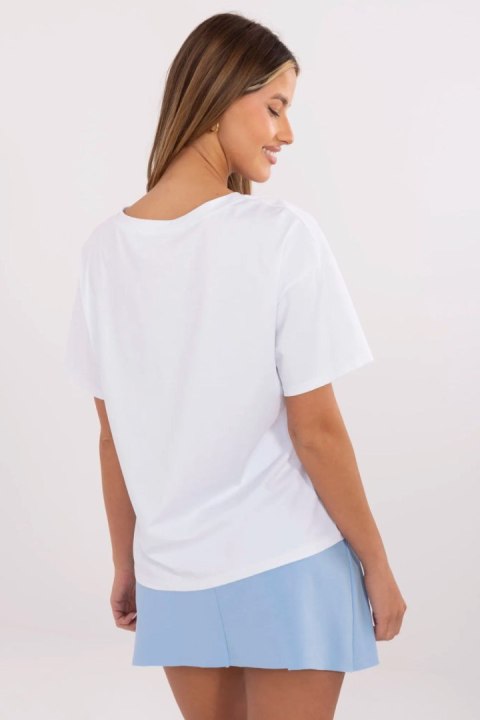 Tshirt Damski Model MI-TS-M3221G.75 White - Italy Moda Tshirt Damski Model MI-TS-M3221G.75 White - Italy Moda