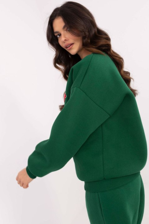 Bluza Damska Model EM-BL-617-15.51P Dark Green - Factory Price Bluza Damska Model EM-BL-617-15.51P Dark Green - Factory Price