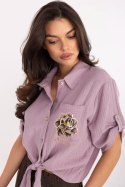 Koszula-DHJ-KS-8595-1.66-jasny fioletowy - Italy Moda