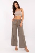 Spodnie Damskie Model MO-SP-9806.66 Dark Beige - Italy Moda