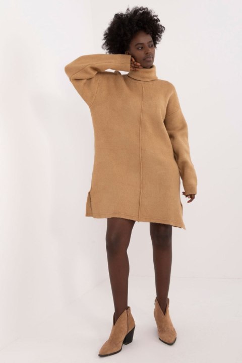 Sukienka Model BA-SK-0547.99 Camel - Badu Sukienka Model BA-SK-0547.99 Camel - Badu