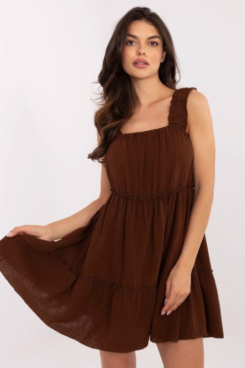 Sukienka Model MI-SK-A5036.78 Brown - Italy Moda Sukienka Model MI-SK-A5036.78 Brown - Italy Moda