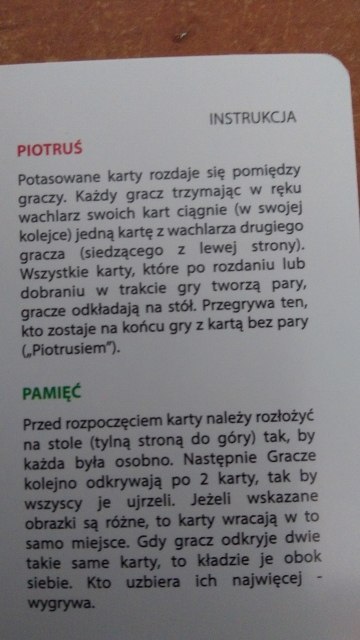 Karty piotruś ZWIERZAKI Karty piotruś ZWIERZAKI
