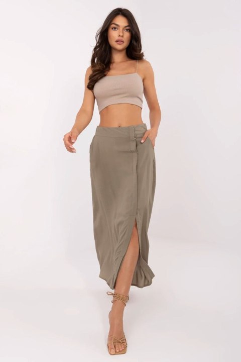 Spódnica Model D73761M50222A Khaki - Fresh Made Spódnica Model D73761M50222A Khaki - Fresh Made