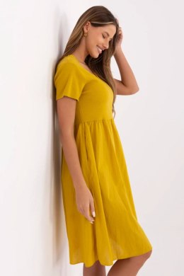 Sukienka Model DHJ-SK-25370.85 Dark Yellow - Italy Moda