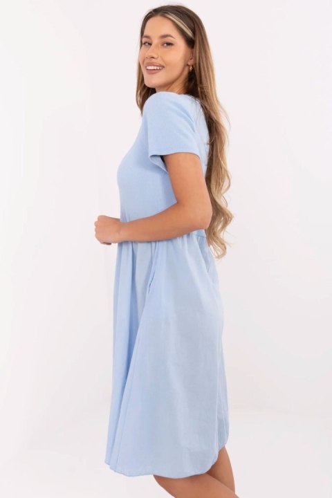 Sukienka Model DHJ-SK-25370.85 Light Blue - Italy Moda Sukienka Model DHJ-SK-25370.85 Light Blue - Italy Moda