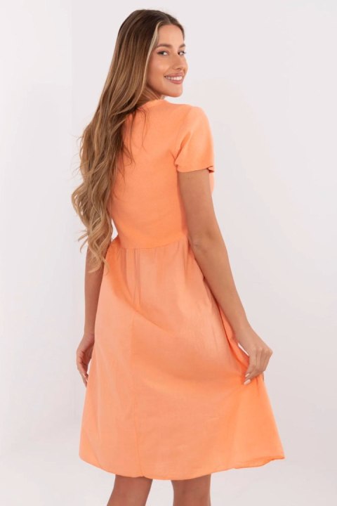 Sukienka Model DHJ-SK-25370.85 Orange - Italy Moda Sukienka Model DHJ-SK-25370.85 Orange - Italy Moda