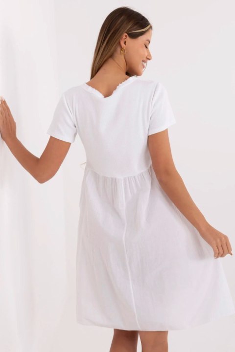 Sukienka Model DHJ-SK-25370.85 White - Italy Moda Sukienka Model DHJ-SK-25370.85 White - Italy Moda