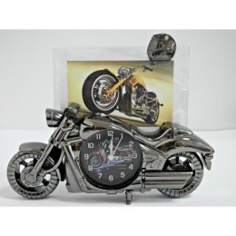 Zegar budzik motor z ramką 26cm 21-001