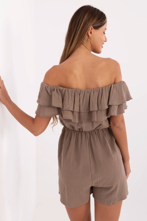 Kombinezon Model MI-KO-A5050.65 Dark Beige - Italy Moda Kombinezon Model MI-KO-A5050.65 Dark Beige - Italy Moda