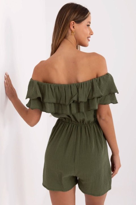 Kombinezon Model MI-KO-A5050.65 Khaki - Italy Moda Kombinezon Model MI-KO-A5050.65 Khaki - Italy Moda
