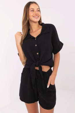 Koszula Damska Model MO-KS-F071.00 Black - Italy Moda