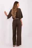 Spodnie Damskie Model MI-SP-6560.73P Dark Brown - Italy Moda