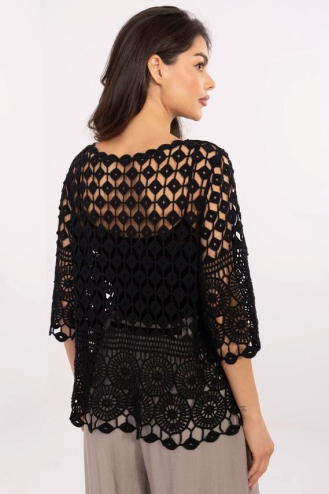 Bluzka Model MI-BZ-9007.77 Black - Italy Moda Bluzka Model MI-BZ-9007.77 Black - Italy Moda