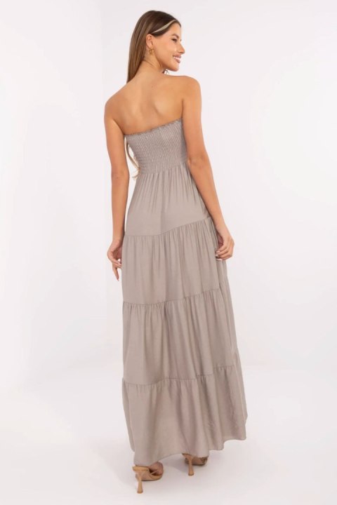 Sukienka Model MI-SK-A2596.97 Dark Beige - Italy Moda Sukienka Model MI-SK-A2596.97 Dark Beige - Italy Moda