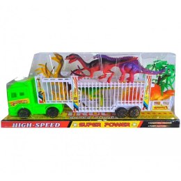 Auto ciężarowe z dinozaurami 36 x 14 x 6cm A-0612