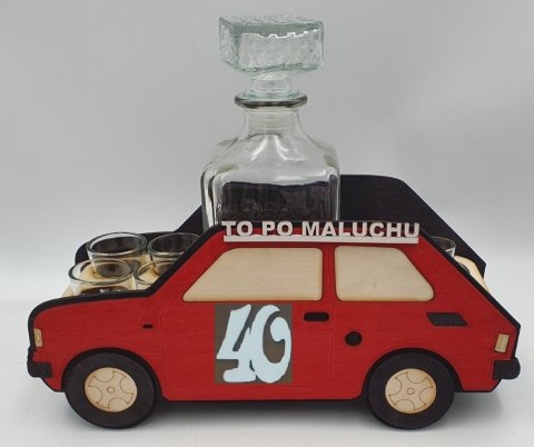 Karafka + 6 kieliszków MALUCH 40 urodziny Karafka + 6 kieliszków MALUCH 40 urodziny