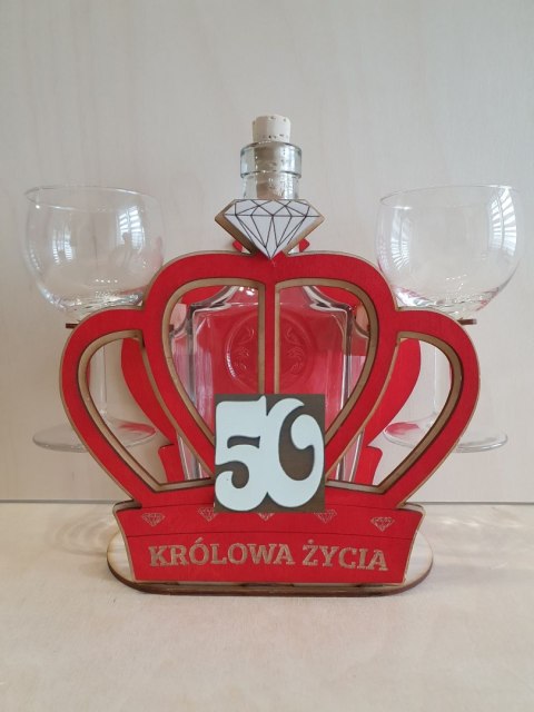 Karafka korona + kieliszki do wina "50" Karafka korona + kieliszki do wina "50"