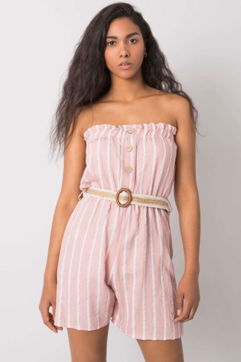 Kombinezon Model 361-KO-03042021.35 White/Pink - Rue Paris Kombinezon Model 361-KO-03042021.35 White/Pink - Rue Paris