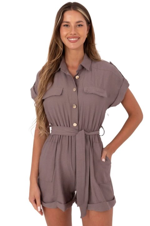 Kombinezon Model MI-KO-A5043.70 Dark Beige - Italy Moda Kombinezon Model MI-KO-A5043.70 Dark Beige - Italy Moda