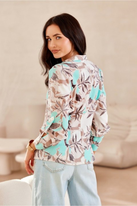 Koszula Damska Model Anvien BLU0136-02F Multicolor - Roco Fashion Koszula Damska Model Anvien BLU0136-02F Multicolor - Roco Fashion