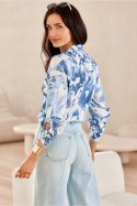Koszula Damska Model Anvien BLU0136-06F Multicolor - Roco Fashion