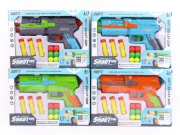 Pistolet + pociski z pianki 21,5 x 15,5 x 4 cm BBRO3749