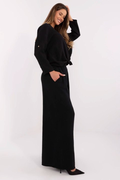 Spodnie Damskie Model MI-SP-2563.84 Black - Italy Moda Spodnie Damskie Model MI-SP-2563.84 Black - Italy Moda