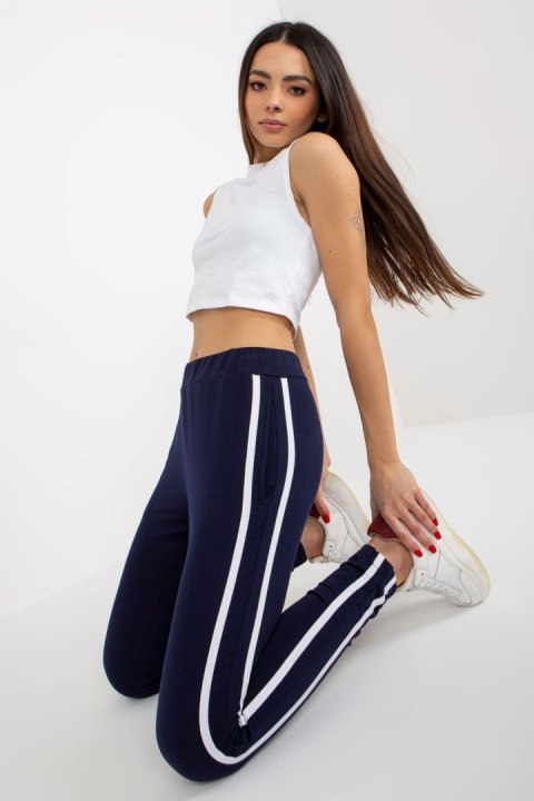 Spodnie Dresowe Model LO-DR-LK-238.22X Navy - Rue Paris Spodnie Dresowe Model LO-DR-LK-238.22X Navy - Rue Paris