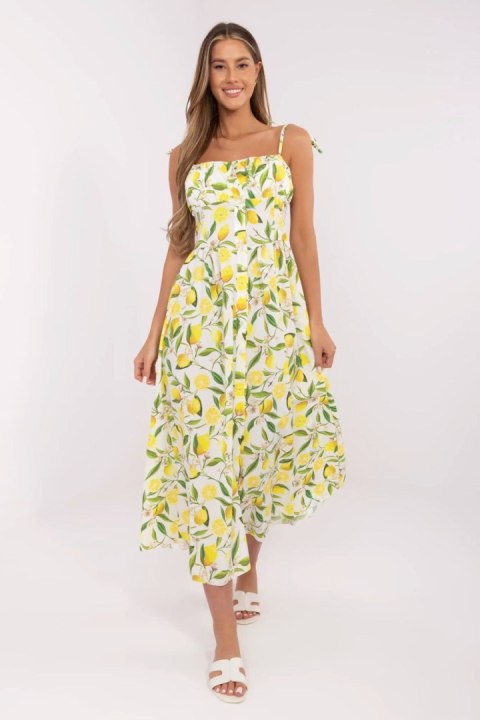 Sukienka Model MI-SK-23817.40 Ecru - Italy Moda Sukienka Model MI-SK-23817.40 Ecru - Italy Moda