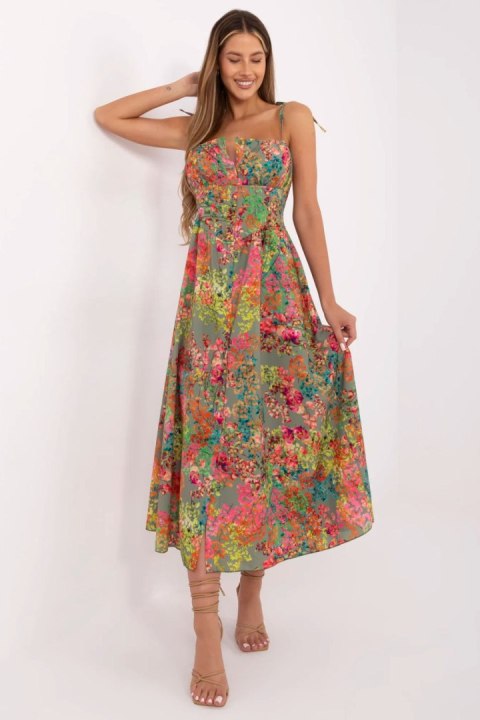 Sukienka Model MI-SK-23817-6.85 Khaki - Italy Moda Sukienka Model MI-SK-23817-6.85 Khaki - Italy Moda