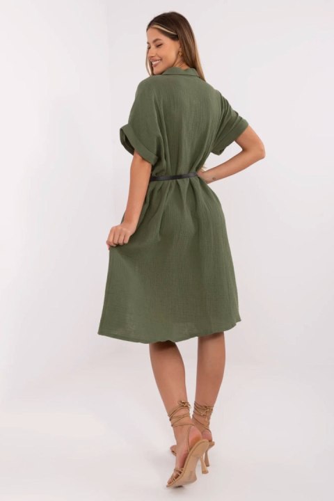 Sukienka Model MI-SK-A2494.99 Khaki - Italy Moda Sukienka Model MI-SK-A2494.99 Khaki - Italy Moda