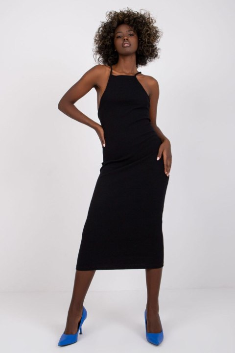 Sukienka Model RV-SK-7562.20X Black - Rue Paris Sukienka Model RV-SK-7562.20X Black - Rue Paris