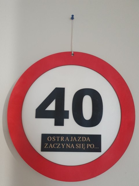 Znak urodzinowy "40" Znak urodzinowy "40"